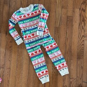 Hanna Andersson Multicolor Love Pajama Set